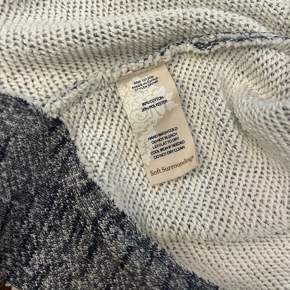 Soft Surroundings Women’s Cardigan Grasse Open Front Sleeveless Sweater Sz L/XL - Picture 6 of 16